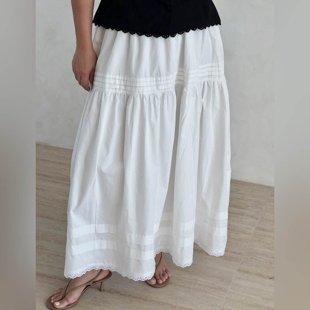One Pretty Time Cotton Skirt